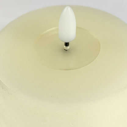 Vela de cera LED Ø7,5x12,5 cm