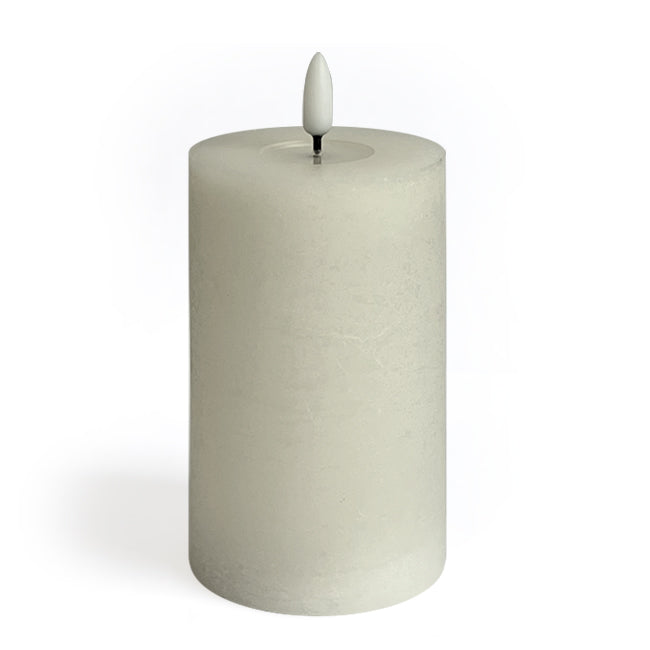 Vela de cera LED Ø7,5x12,5 cm