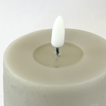 Vela de cera LED Ø7,5x12,5 cm