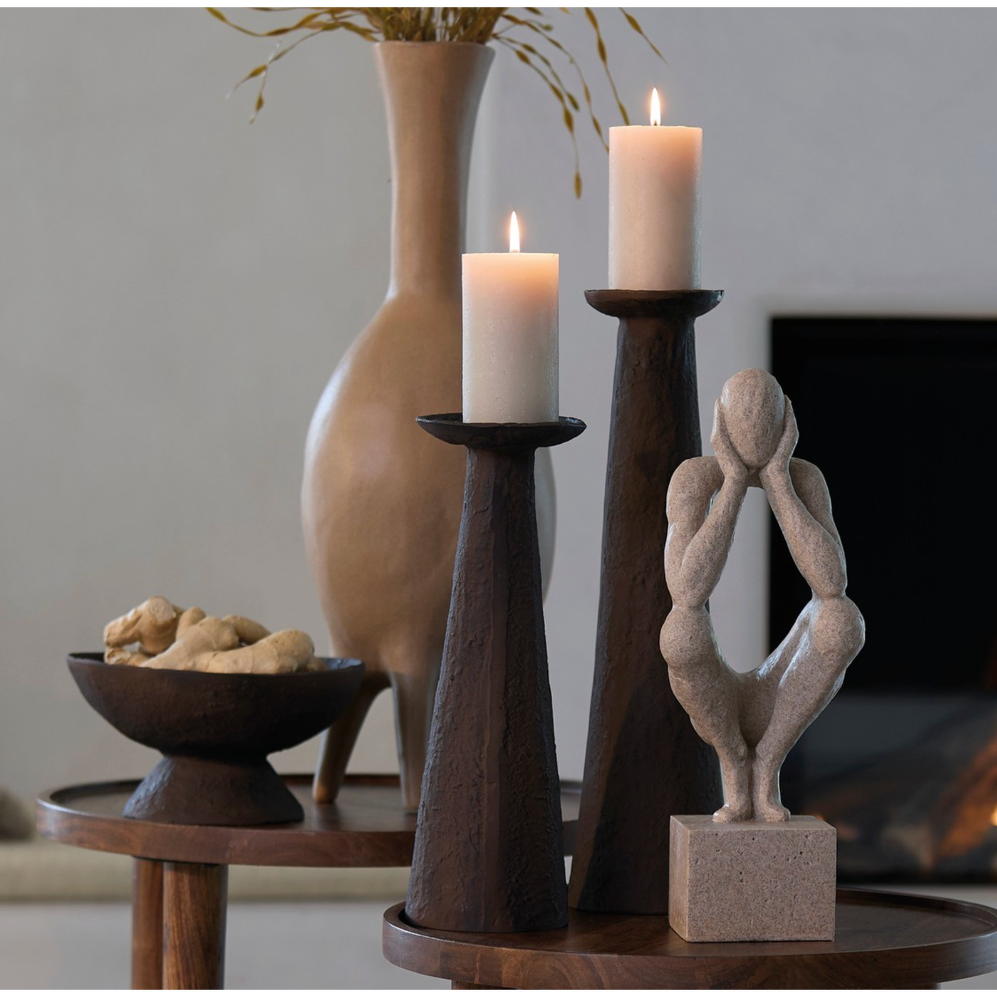 Candelabro Greco - Dark brown