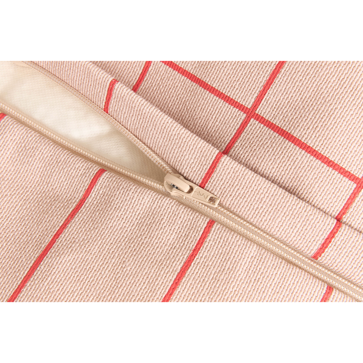 Pouf sillón vibes - Pink red grid