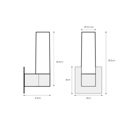 Aplique para baño o exteriores - Jessica