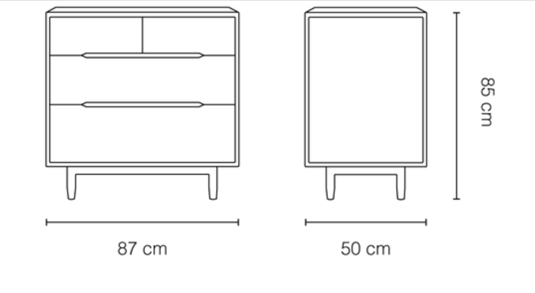 Comoda madera de roble - Pure