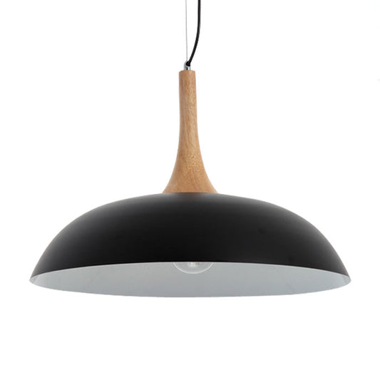 Lámpara colgante Nordic black Wood