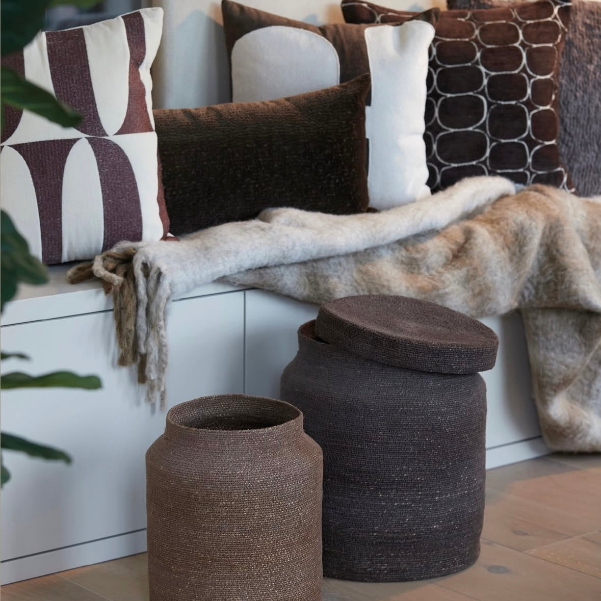 Canastos con tapa - Brownie