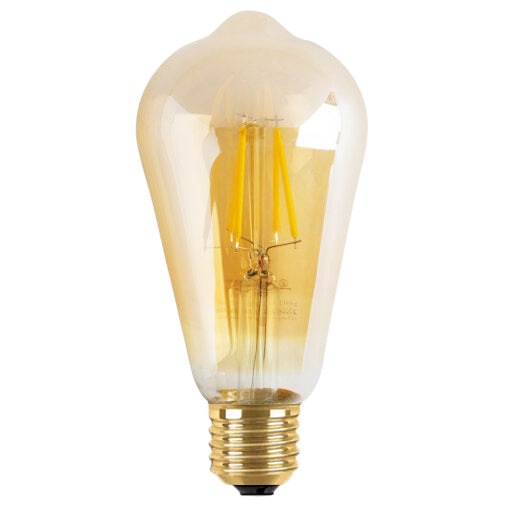 Ampolleta led vintage vidrio ámbar 4W - Big Pig Chile