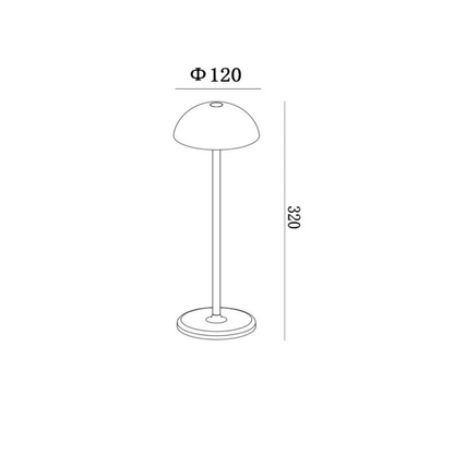 Lámpara sobremesa - Dome Outdoor Recargable