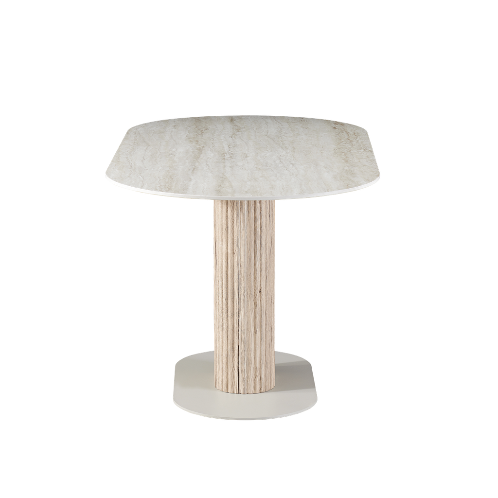 Mesa de comedor ovalada