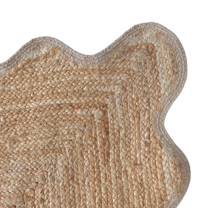 Alfombra yute scalloped