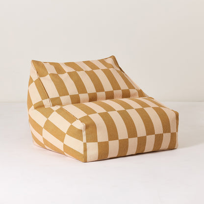 Pouf sillón vibes - Mustard and sand tiles