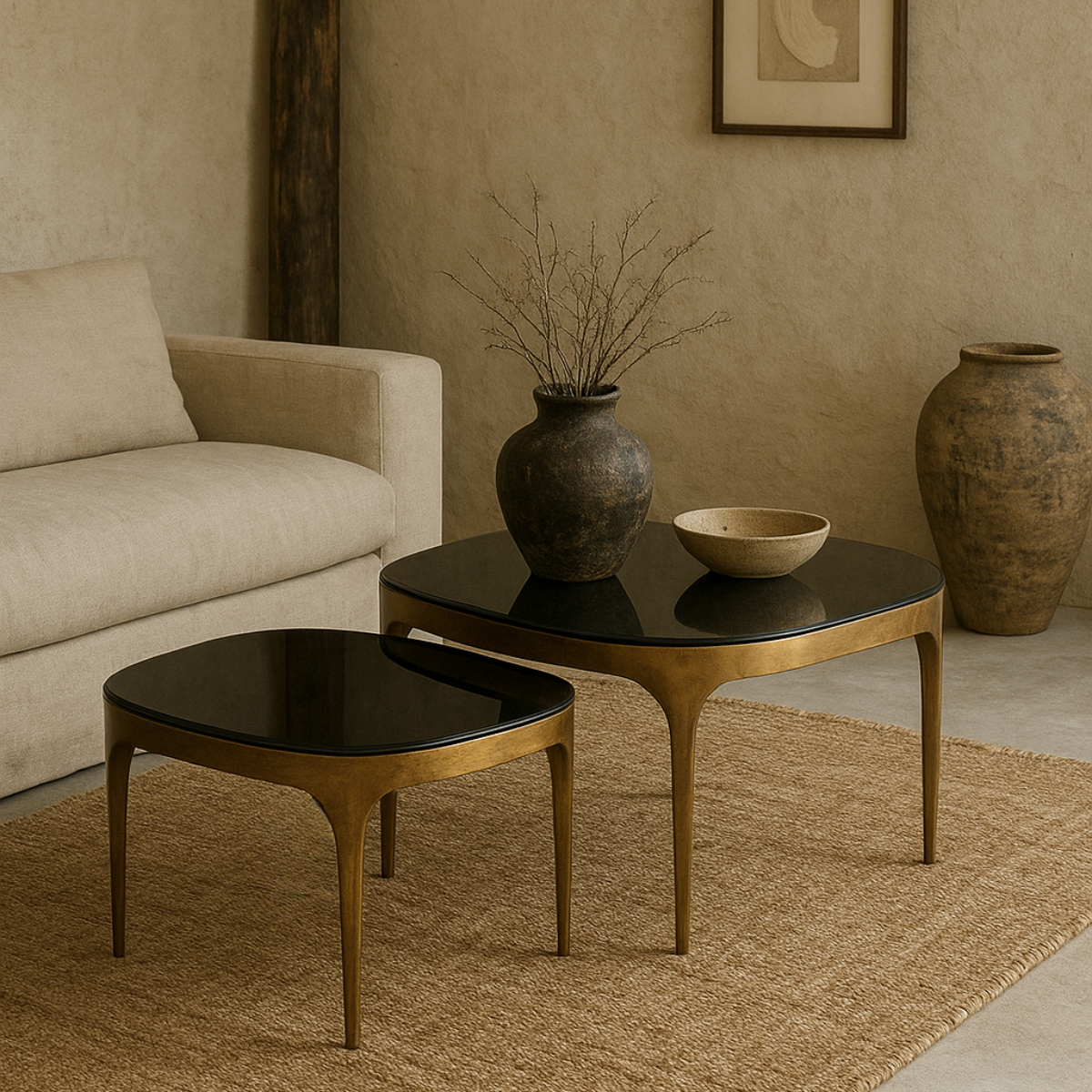 Set 2 mesas de centro Emma