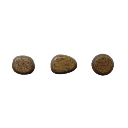 Set de 3 perchas - wooden stone