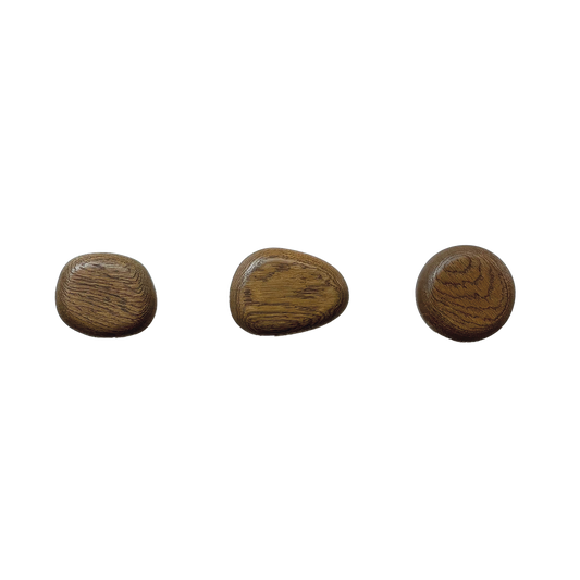Set de 3 perchas - wooden stone