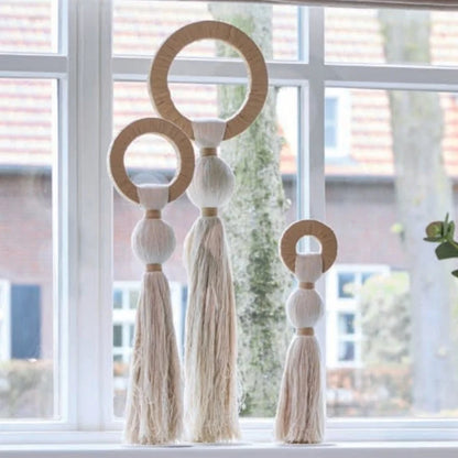 Ornamento raffia Tulum - Cream