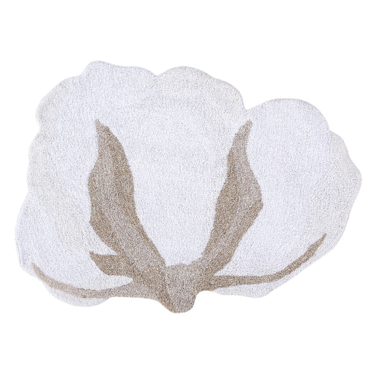 Alfombra Lavable Cotton Flower 120 x 130 cms
