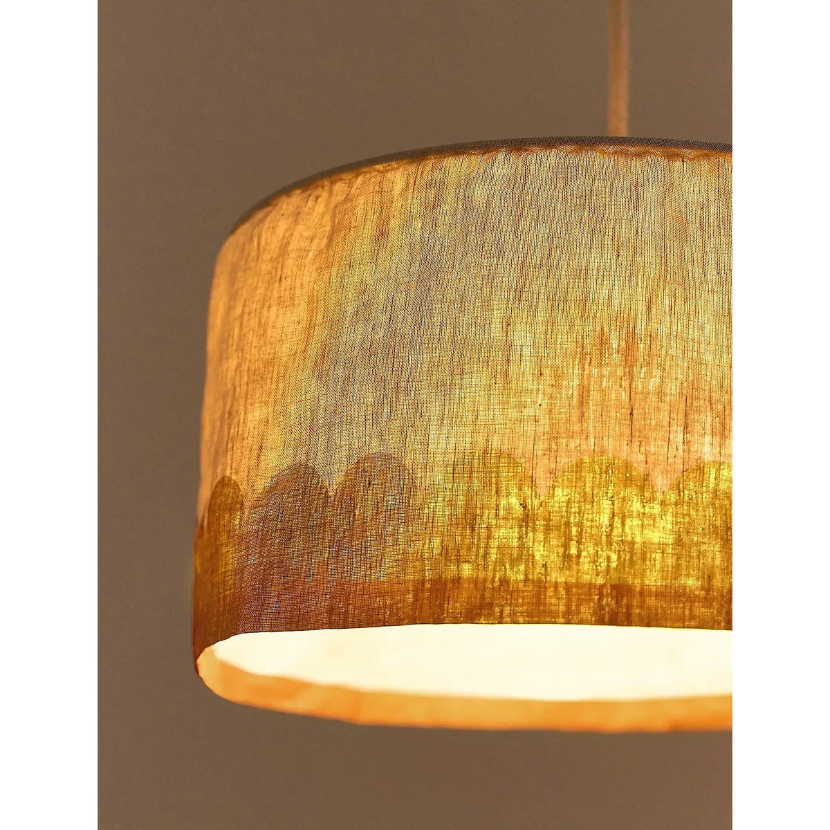 Lámpara colgante Vibes linen 40 cm - Mustard