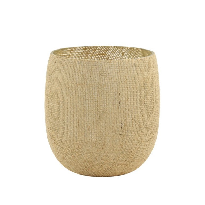 Porta velas Jute - Medium